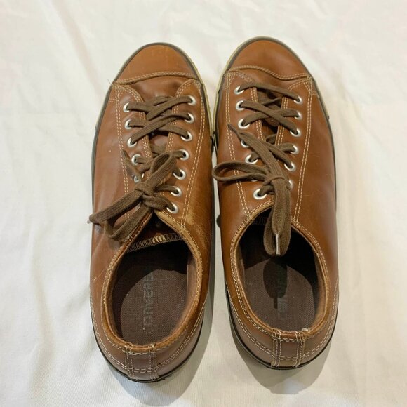 Converse All Star Brown Genuine Leather Low Top Shoes Men's Size 13 - Picture 5 of 11